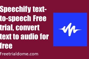 Speechify Free trial